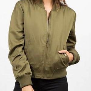 Glamsia NEW Olive Green Bomber Jacket
